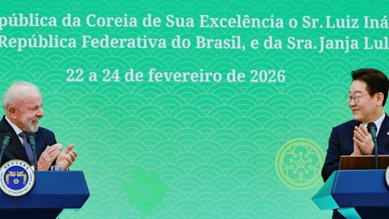 Em Seul, Lula anuncia acordos comerciais com a Coreia do Sul