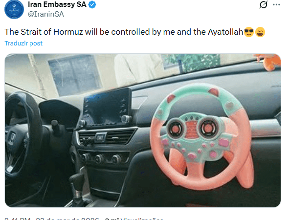 Irã zomba de comentário de Trump sobre controle conjunto de Estreito de Ormuz