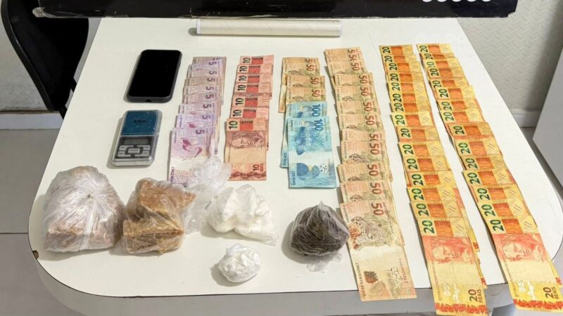 Polícia Militar apreende grande quantidade de drogas no Bairro Santa Cruz