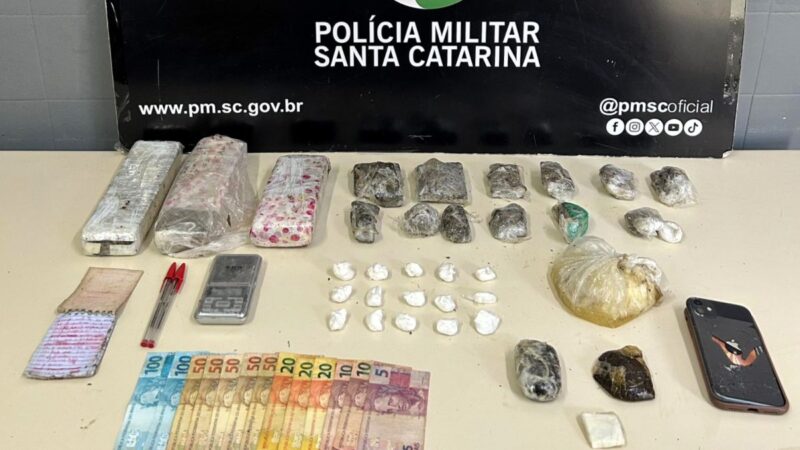 Após fuga a pé, foragido é recapturado com drogas na Cidade Alta