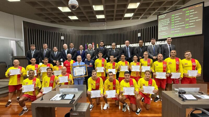 Guarda-vidas recebem Moção de Reconhecimento pela atuação na Operação Veraneio