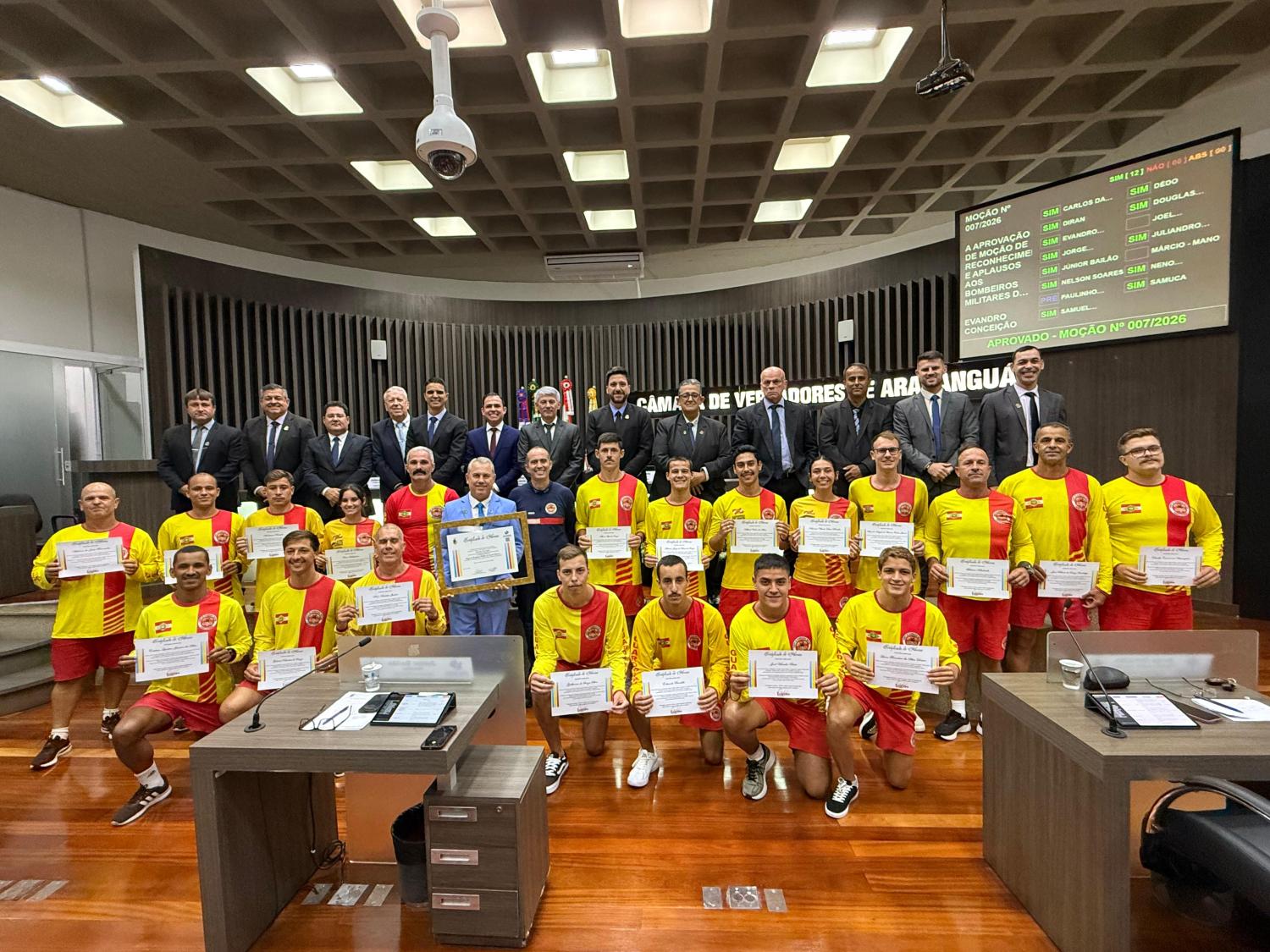 Guarda-vidas recebem Moção de Reconhecimento pela atuação na Operação Veraneio