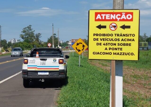 Ponte Giacomo Mazzuco será reaberta neste sábado