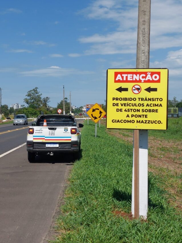 Ponte Giacomo Mazzuco será reaberta neste sábado
