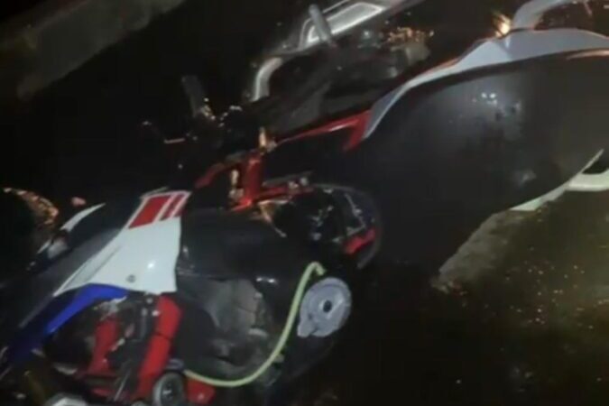 ATUALIZAÇÃO: motociclista sofre múltiplas fraturas e é encaminhado em estado grave ao Hospital Regional de Araranguá