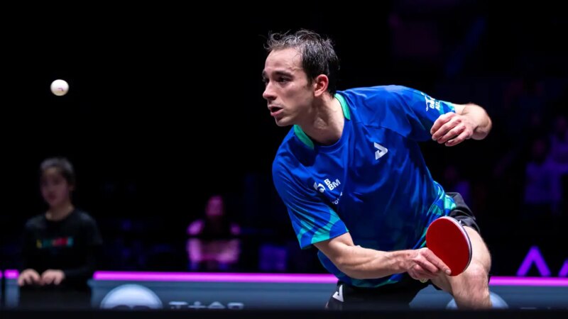 Hugo Calderano avança para quartas da Copa do Mundo de tênis de mesa