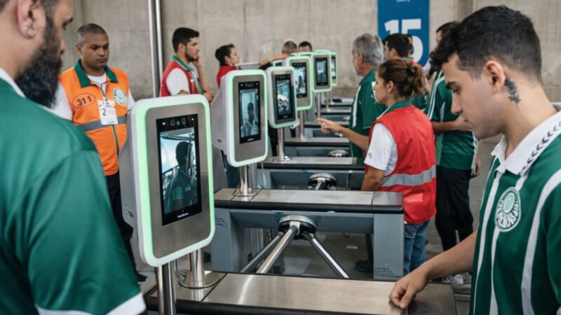 Reconhecimento facial amplia público nos estádios e reforça segurança