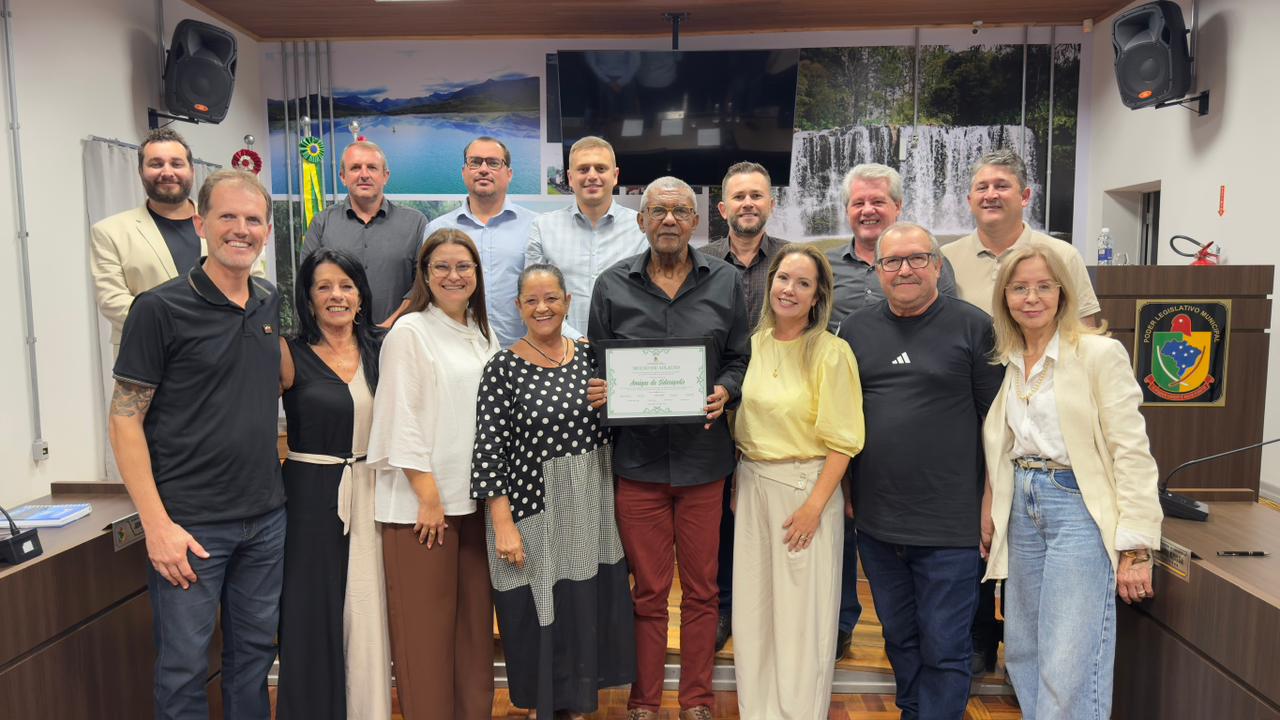 Câmara de Siderópolis entrega Moção de Aplauso ao 5º Encontro dos Amigos