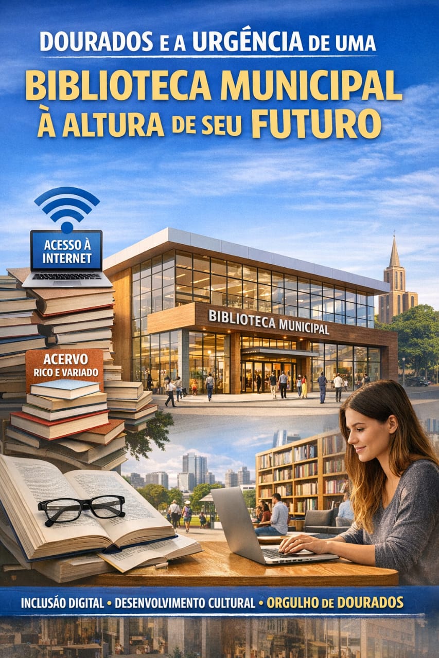 Dourados e a urgência de uma biblioteca municipal à altura de seu futuro