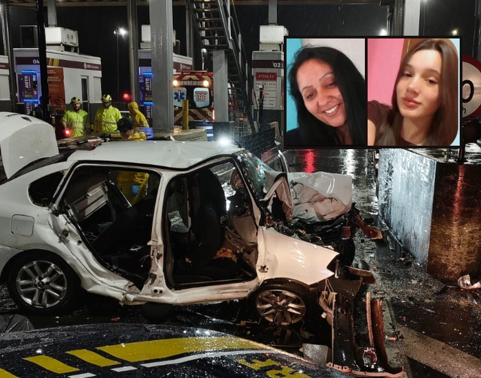 Acidente em praça de pedágio deixa duas pessoas mortas em São João do Sul