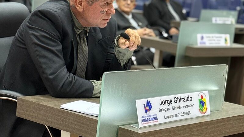 Vereador Jorge Ghiraldo destaca aumento nos índices de violência contra a mulher