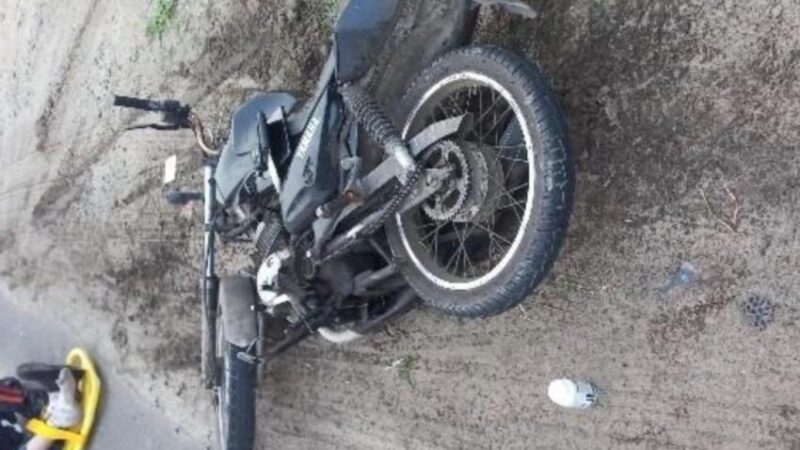 Motociclista fica gravemente ferido após queda de moto em Araranguá