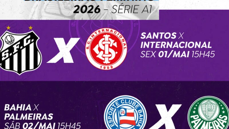 TV Brasil transmite jogos do Brasileirão Feminino nesta sexta e sábado
