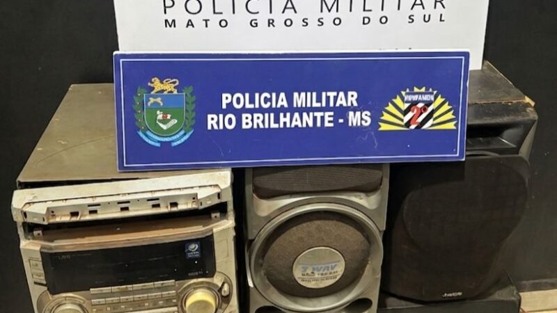 Rio Brilhante: denúncias de barulho levam polícia a apreender equipamento no centro – Folha de Dourados – Notícias de Dourados-MS e região