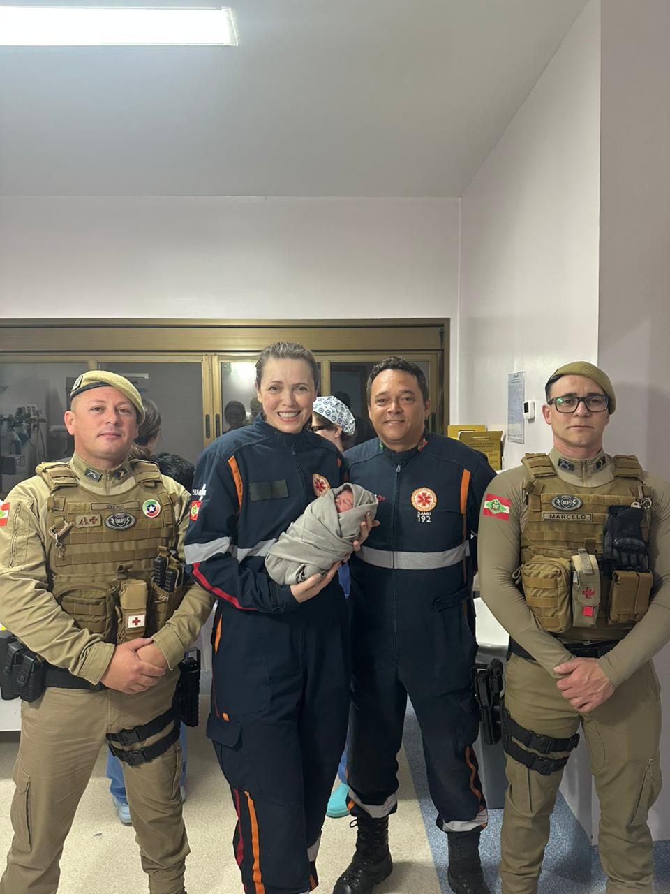 Parto de emergência mobiliza Samu e Polícia Militar durante a madrugada em Siderópolis
