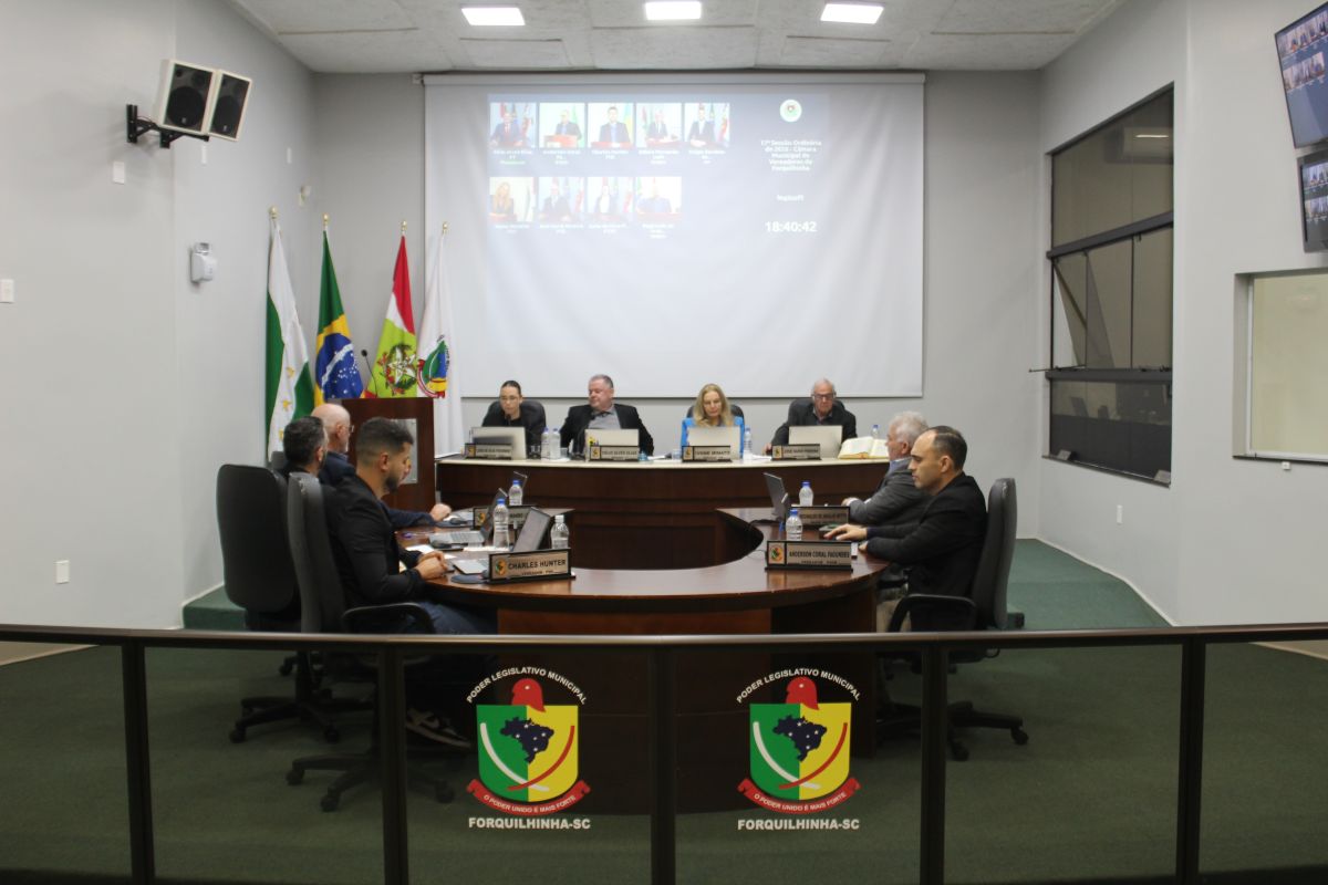 Câmara de Forquilhinha aprova projetos voltados à educação, segurança pública e geração de empregos