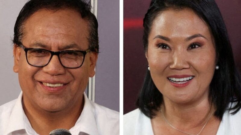 Eleições Peru: vantagem de Sánchez sobre Fujimori cai para 7 mil votos