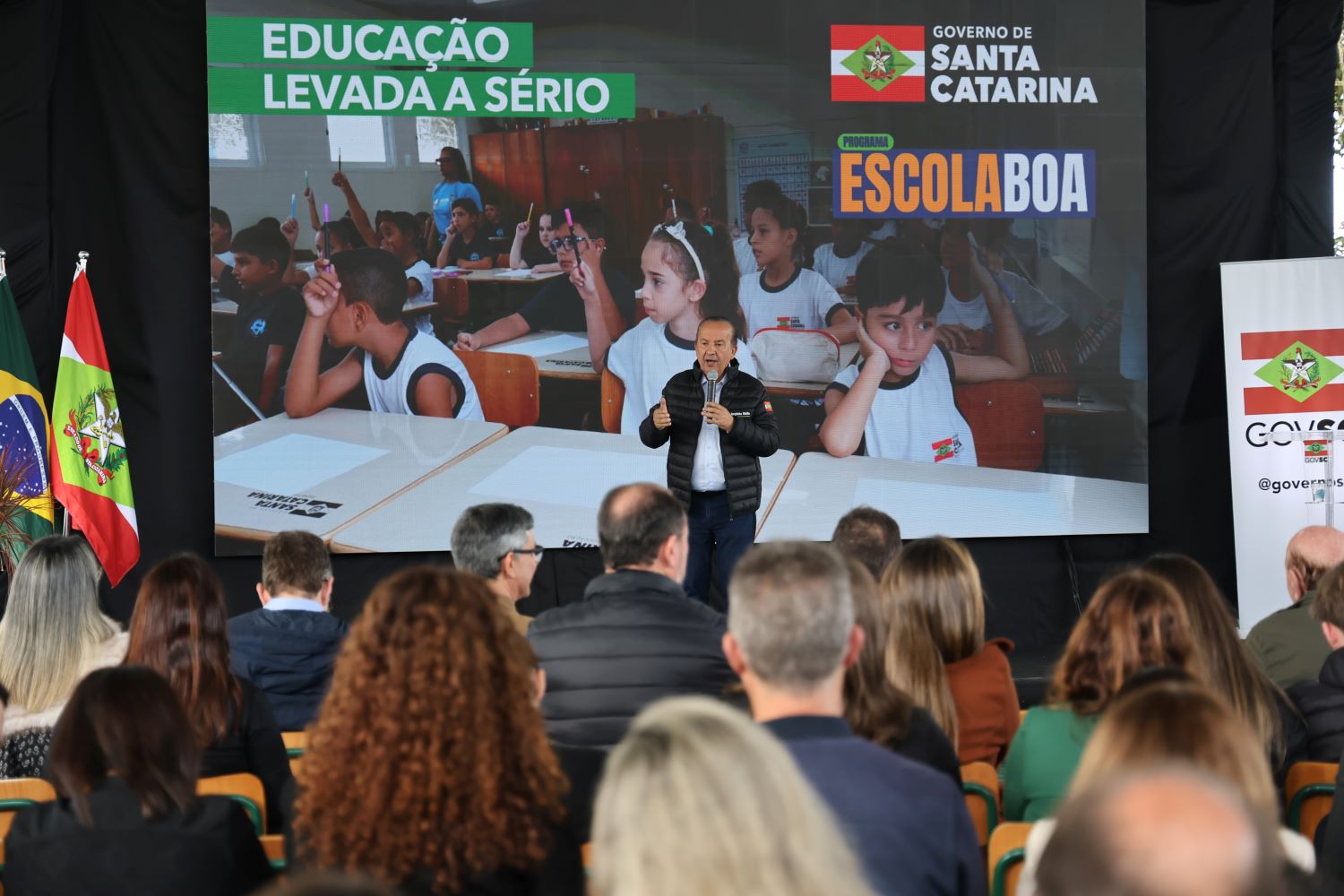 Governo de SC inaugura reforma e ampliação de duas escolas estaduais em Araranguá e autoriza melhorias em outras unidades do Sul catarinense