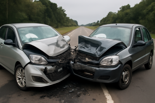 grave colisão entre hyundai envolvendo HB20 e Celta na BR-101; dois jovens feridos em Araranguá, sem textos