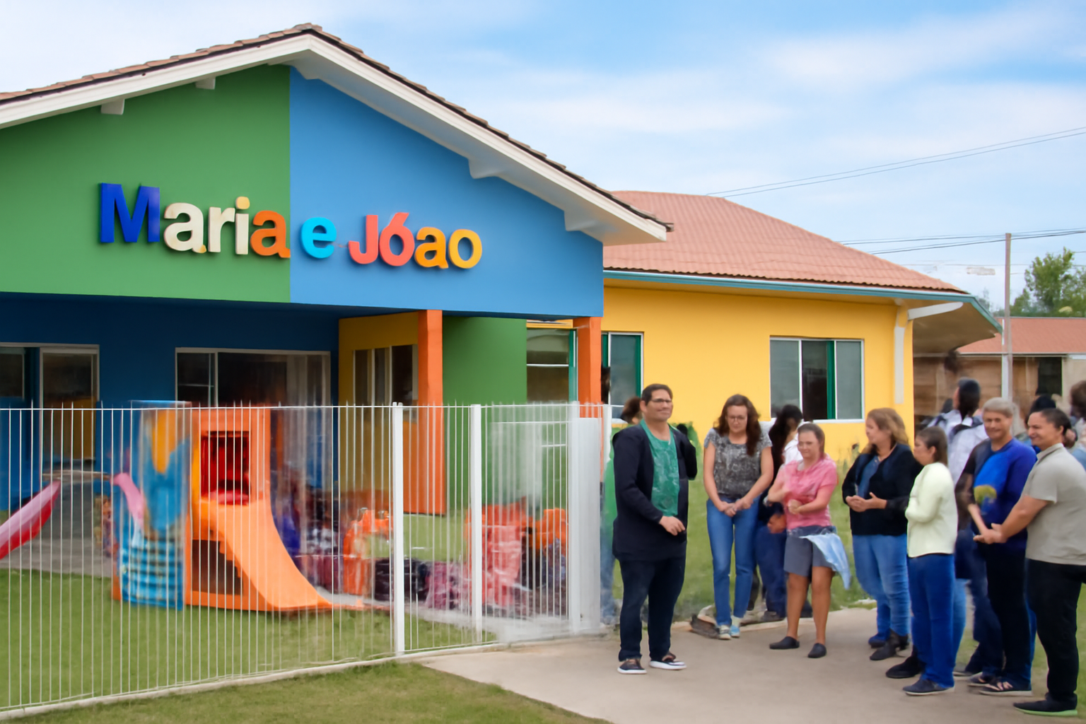 Capa 16:9 sem textos, cei maria joão araranguá reinaugurado em Araranguá, beneficiando 158 crianças no Urussanguinha.