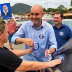 evandro scaini intensifica agenda retratada em capa 16:9 com adesivaços e encontros em Santa Catarina.