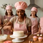 Imagem de capa 16:9 para curso confeitaria abre novas oportunidades, retratando mulheres em Meleiro empoderamento.