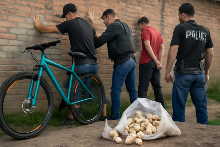 Imagem de capa ilustrando a troca bicicleta drogas leva, prisão em Araranguá e apreensão de crack.