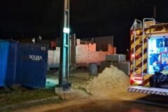 Incêndio em contêiner no Loteamento Luiz Tiscoski, em Forquilhinha, é controlado pelos Bombeiros