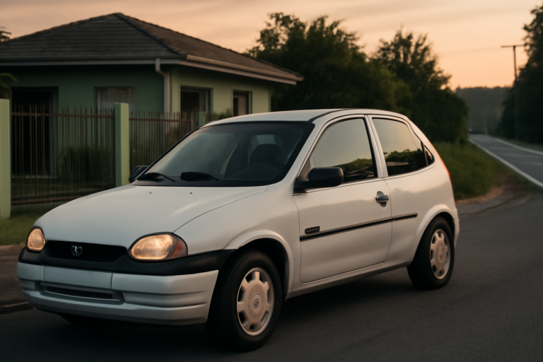 carro furtado frente residência: GM/Corsa Wind branco na Rodovia Gabriel Arns próximo ao Parque Ecológico, Forquilhinha